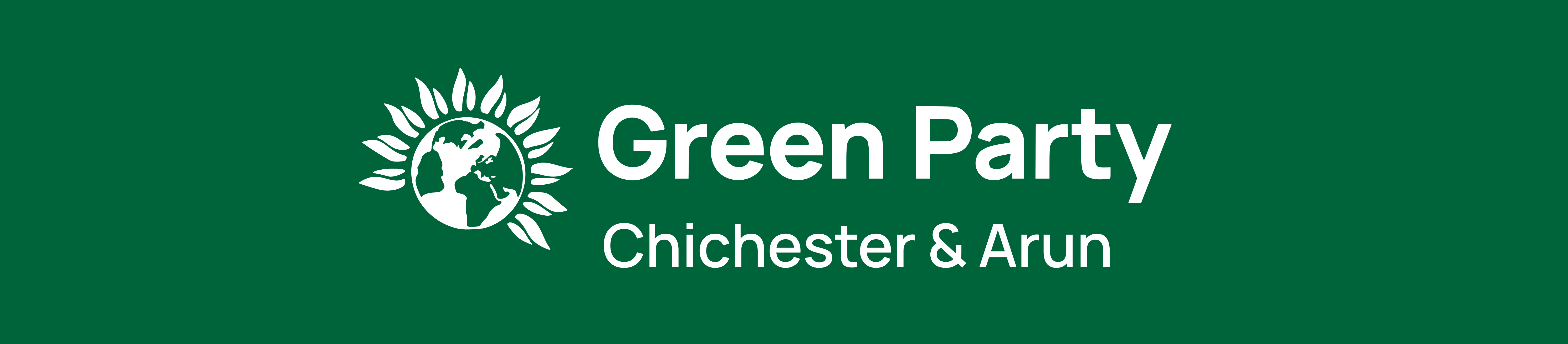 Chichester & arun green party banner