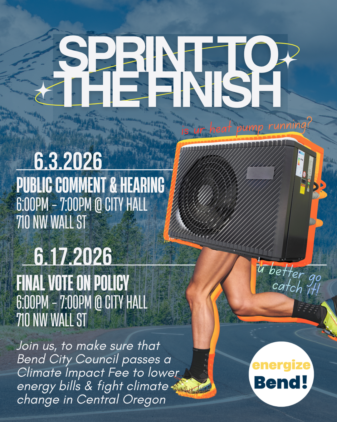 A heat pump on the run