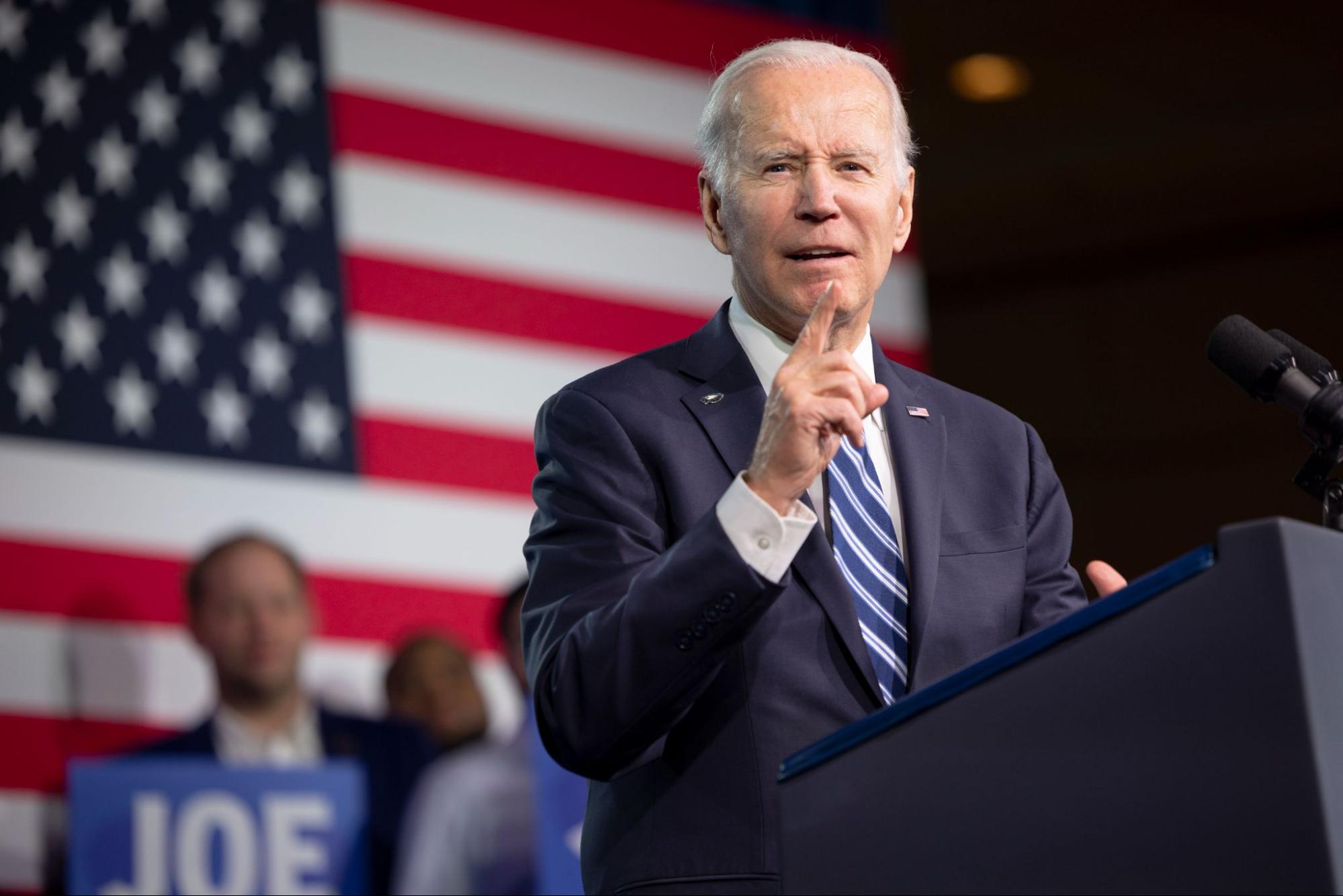 President Biden delivering the State of the Union address