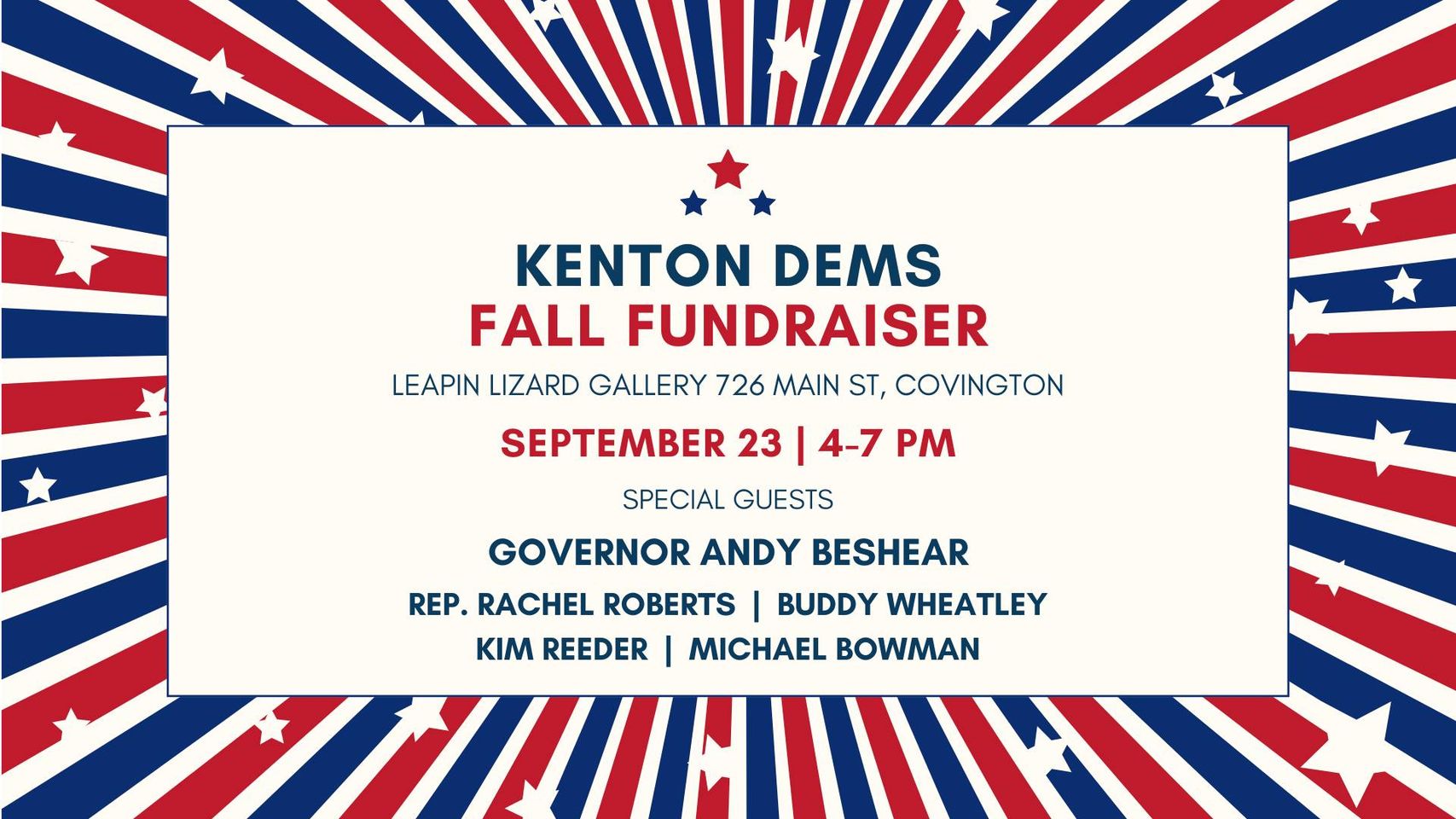 Kenton Dems Fall Fundraiser w/ Governor Beshear