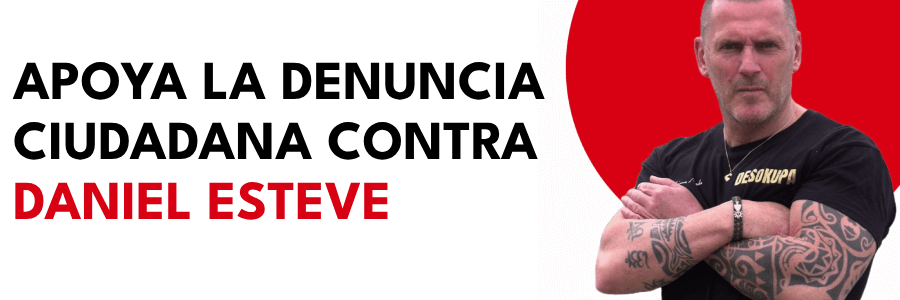 Apoya la denuncia ciudadana contra Daniel Esteve