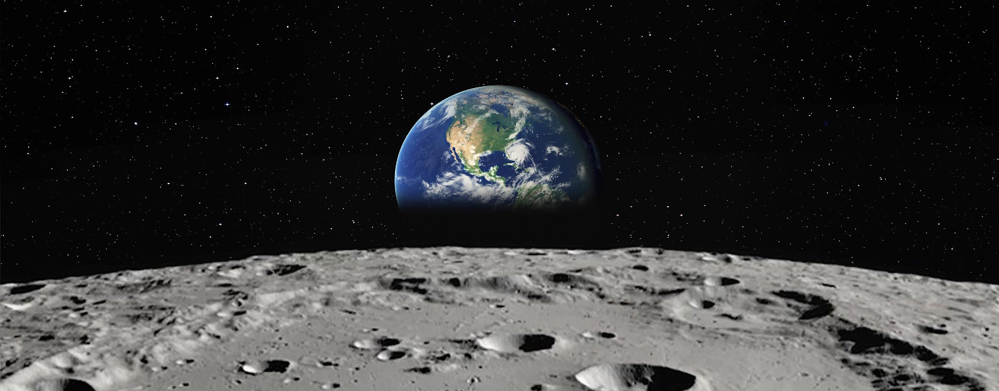 Image of Earth as taken from the moon.