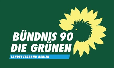 Das Logo des Berliner Landesverbands von Bündnis 90/Die Grünen Berlin.