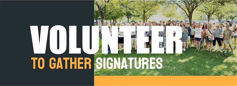 Volunteer to gather signatures
