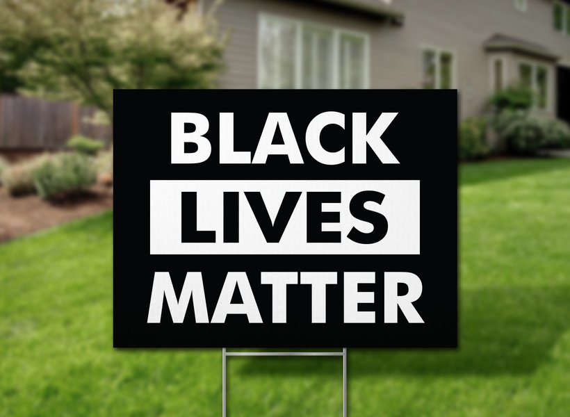 Black Lives Matter Yard Sign