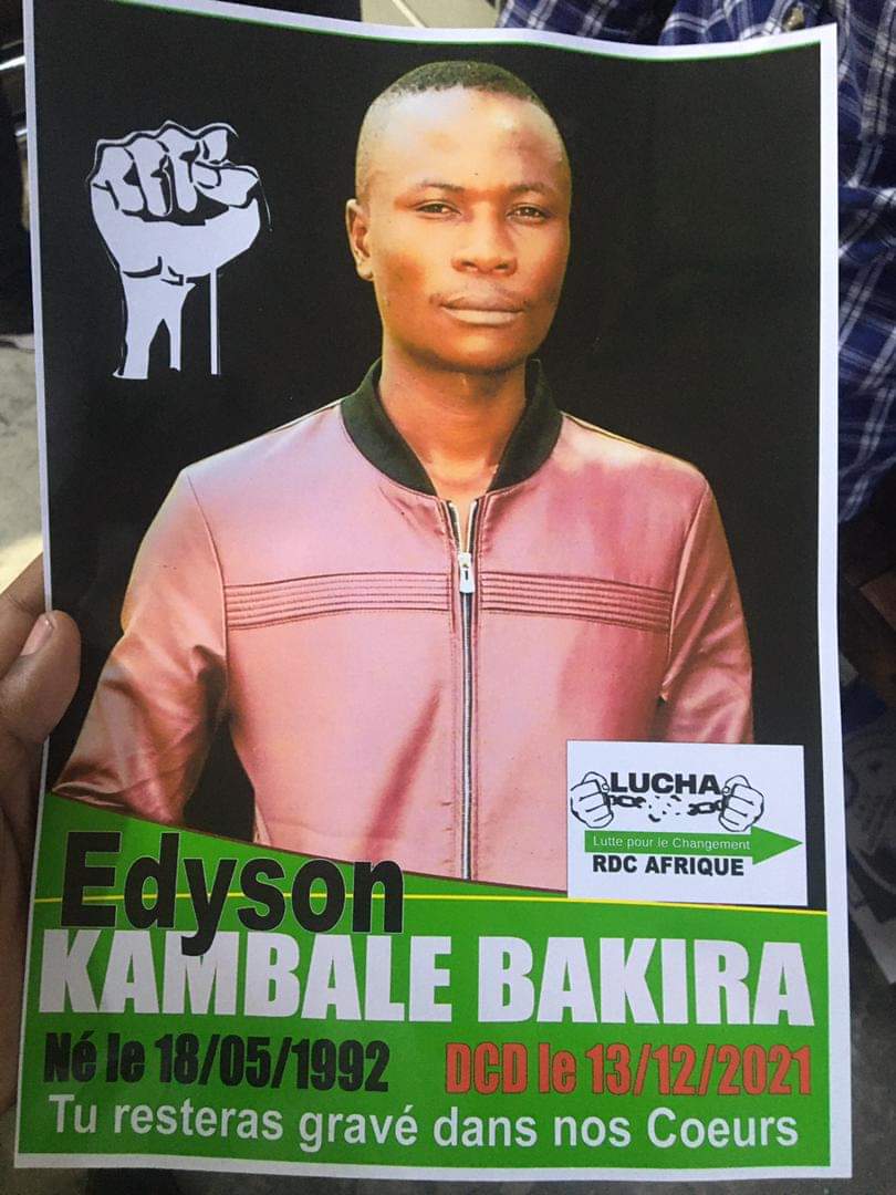 our activist #KAMBALEBAKIRA is assassinated by the armed men otherwise identify and transported all the money, these armed men wear the military uniform of our FARDC army, while he carried out his activity to ensure his survival, these armed men otherwise