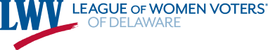 LWV - League of Women Voters of Delaware (logo image)