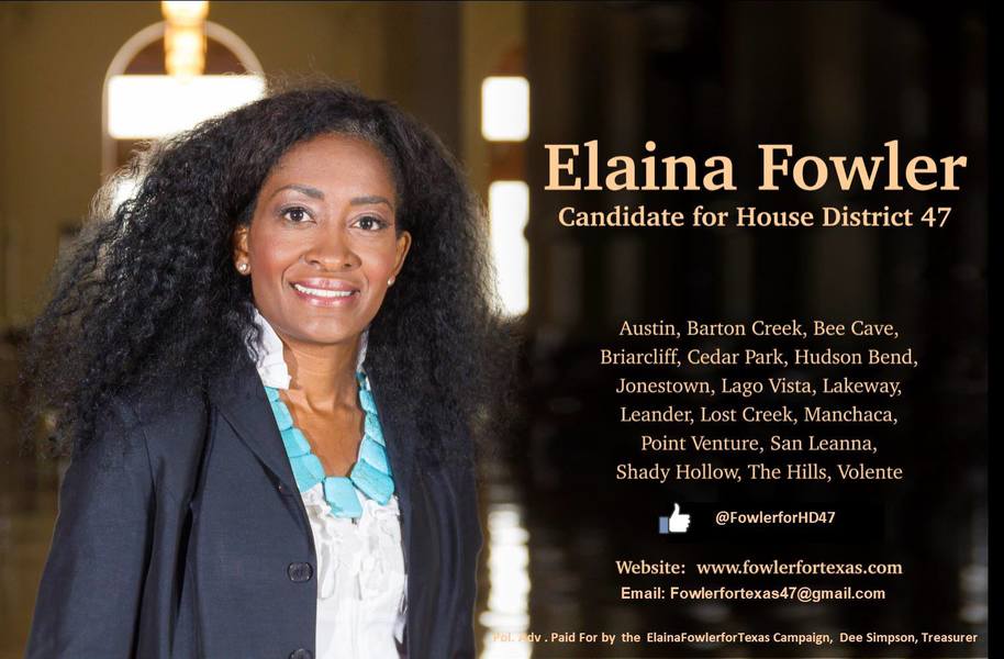 Representative Fowler Elaina Fowler for Texas State Representative - House District 47 ...