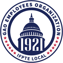 Logo of the GAO Employees Organization, IFPTE Local 1921