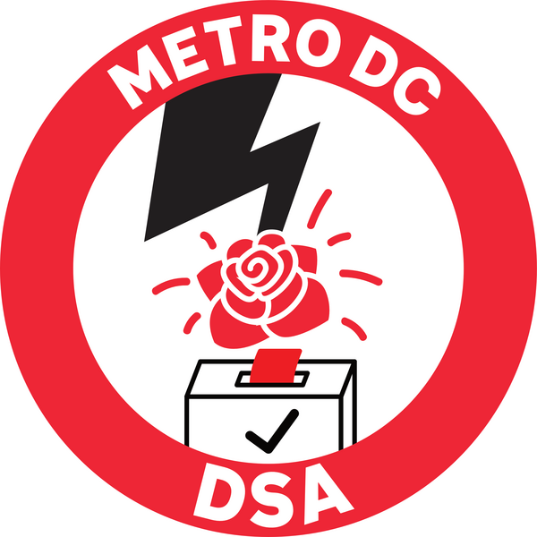 Metro DC DSA Electoral Working Group Logo