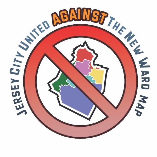 "JC United Against the New Ward Map Coalition" logo