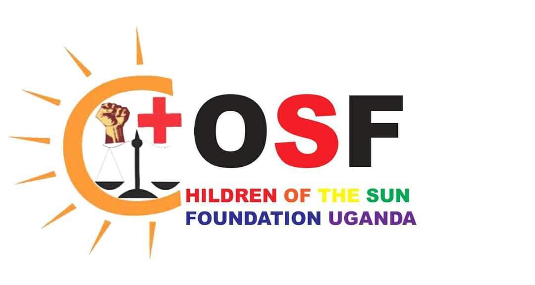 C like a half sun and Children of the Sun Foundation Uganda spelled out fully