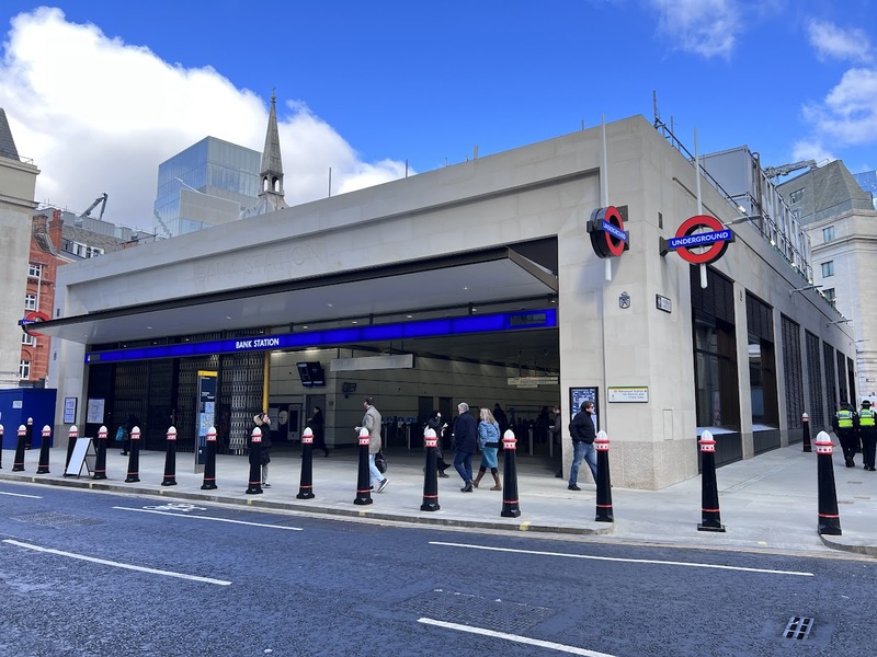 Bank station new entrance