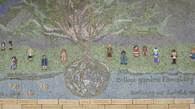 College Gardens Elementary Mural