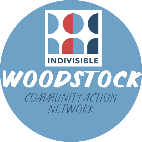 Indivisible Woodstock Community Action Network Logo