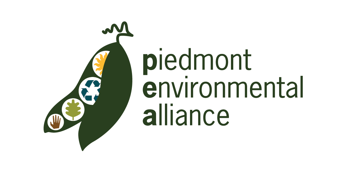 A peapod with the organization name beside it
