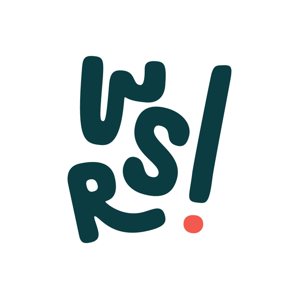 teal banner with the words women's sports rally horizontal in white text