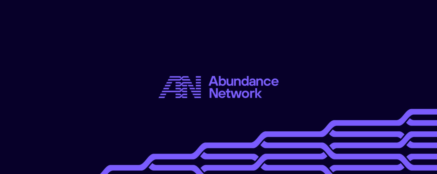 Purple background with logo
