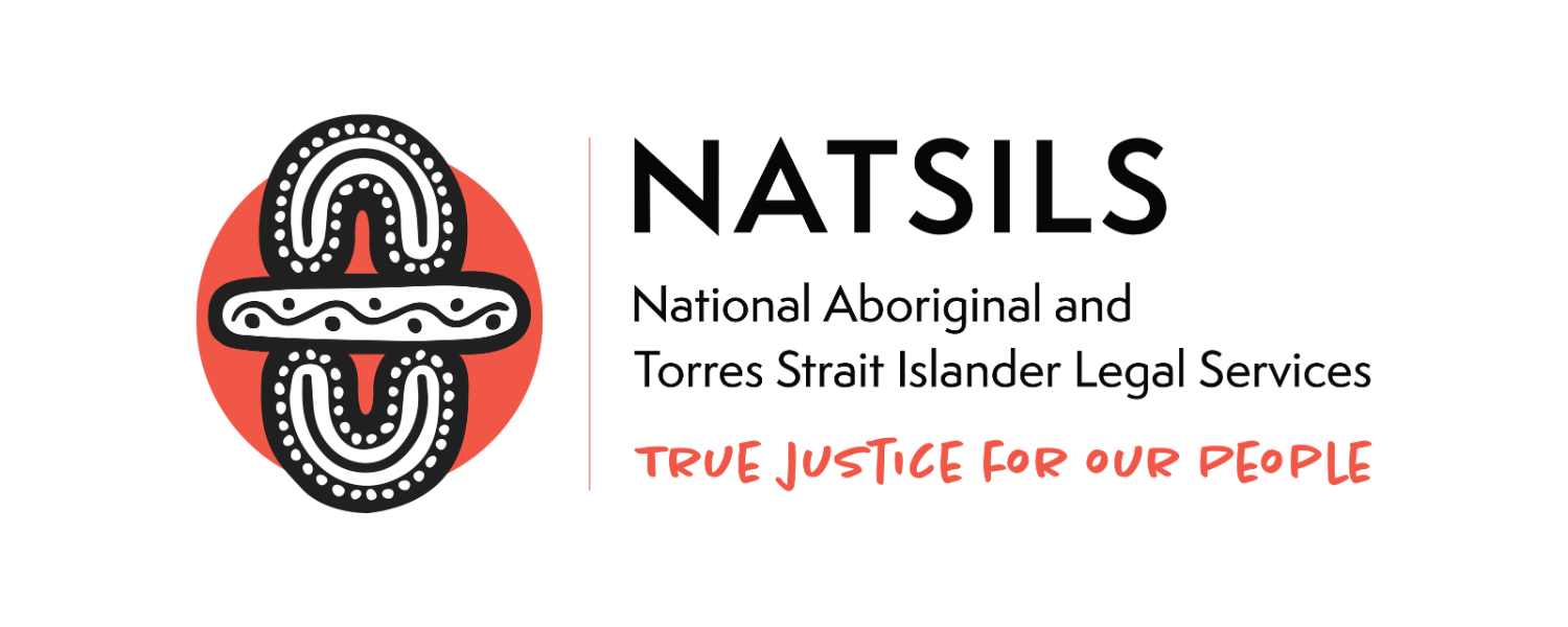 The logo for National Aboriginal and Torres Strait Islander Legal Services (NATSILS)