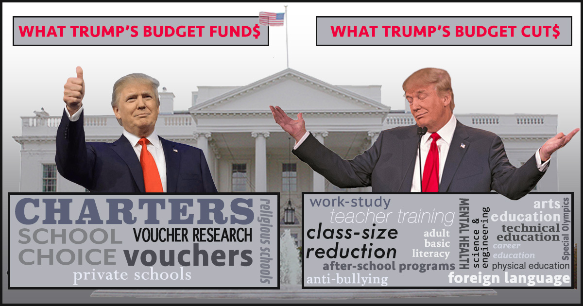 Image result for big education ape trump devos budget