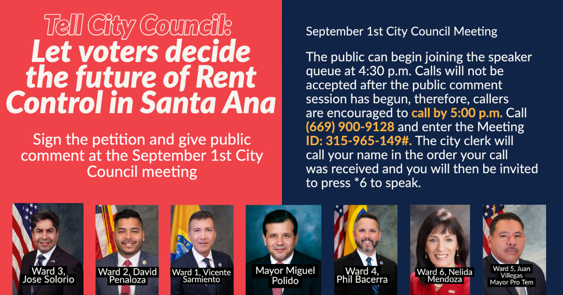 Tell City Council to let voters decide the future of Rent Control in ...