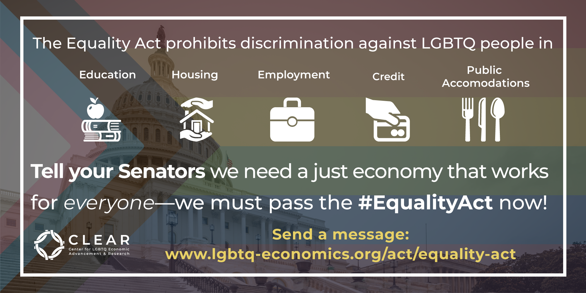 Tell Your Senator: We Need the Equality Act Now - Action Network