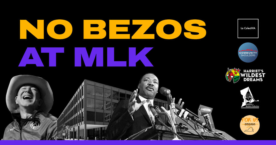 No Bezos Auditorium at MLK Library - Action Network