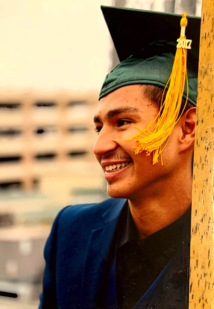 Pedro on his graduation day