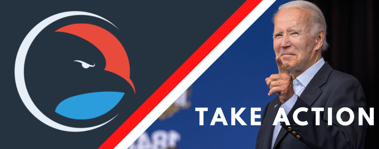 President Biden says, "Take Action today!"