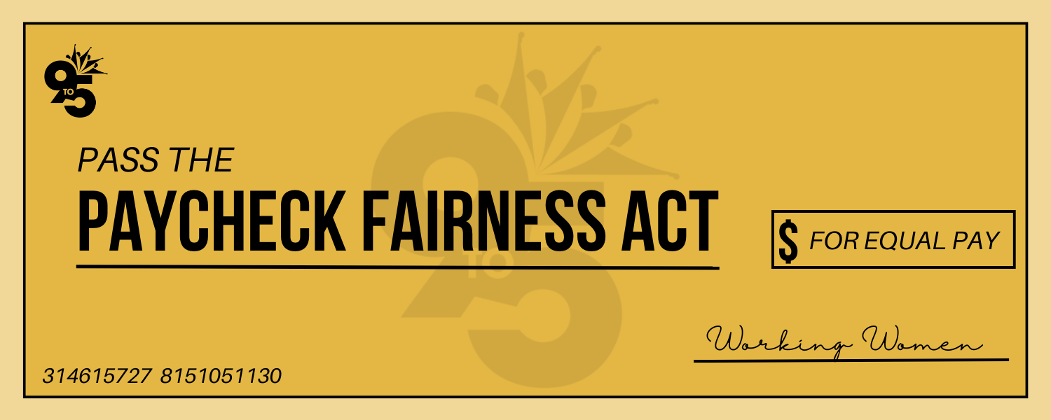 Pass the Paycheck Fairness Act for Equal Pay
