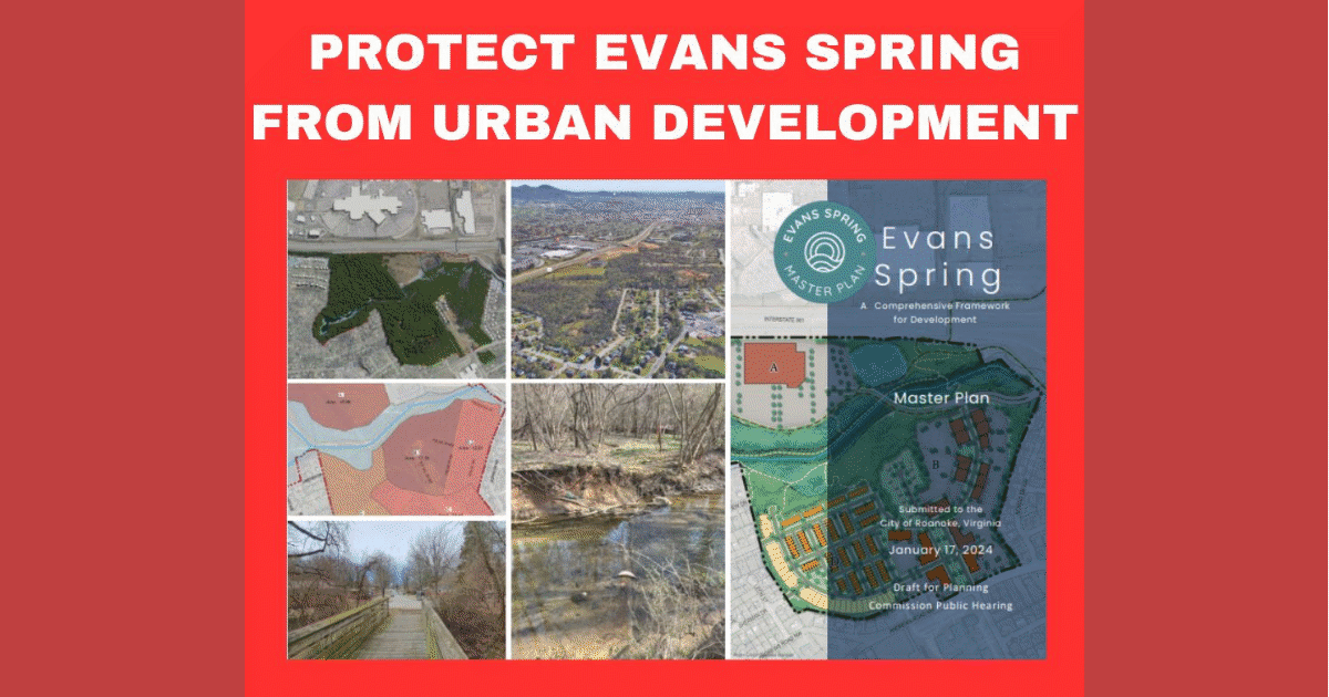 Protect Evans Spring from Urban Development