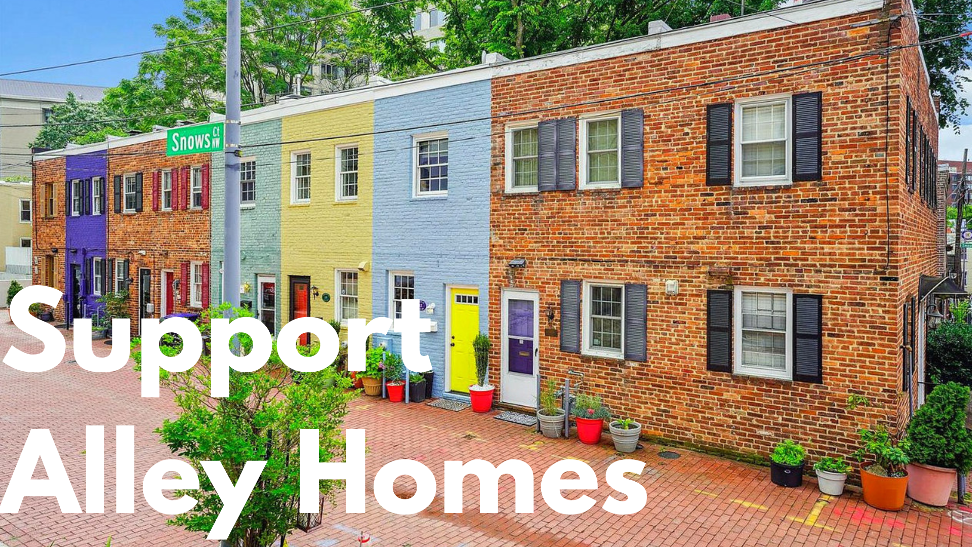 Alley homes on Snows Court, NW