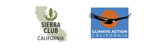 Climate Action California and Sierra Club logos