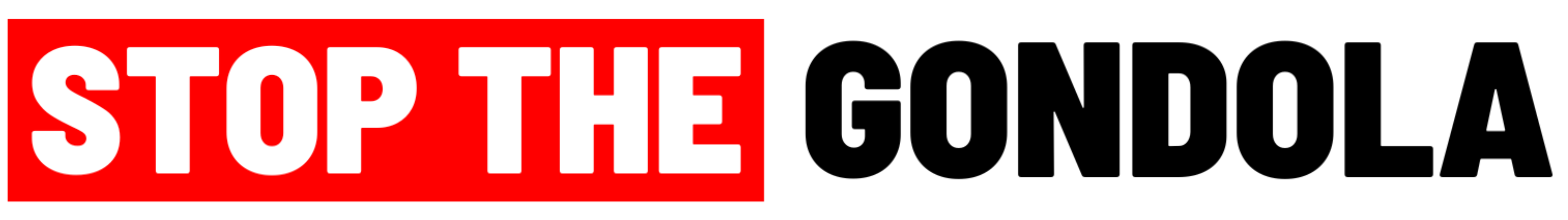 Stop the Gondola Logo