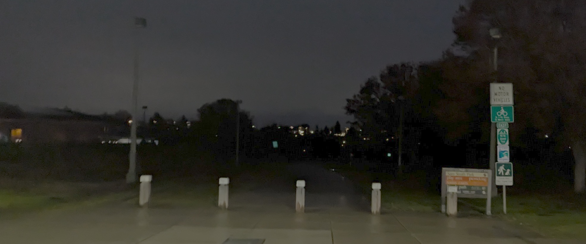 Photo of a very dark I90 trail