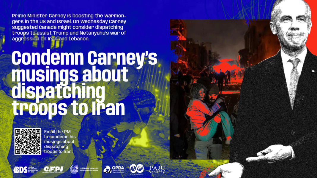 Condemn Carney’s musings about dispatching troops to Iran