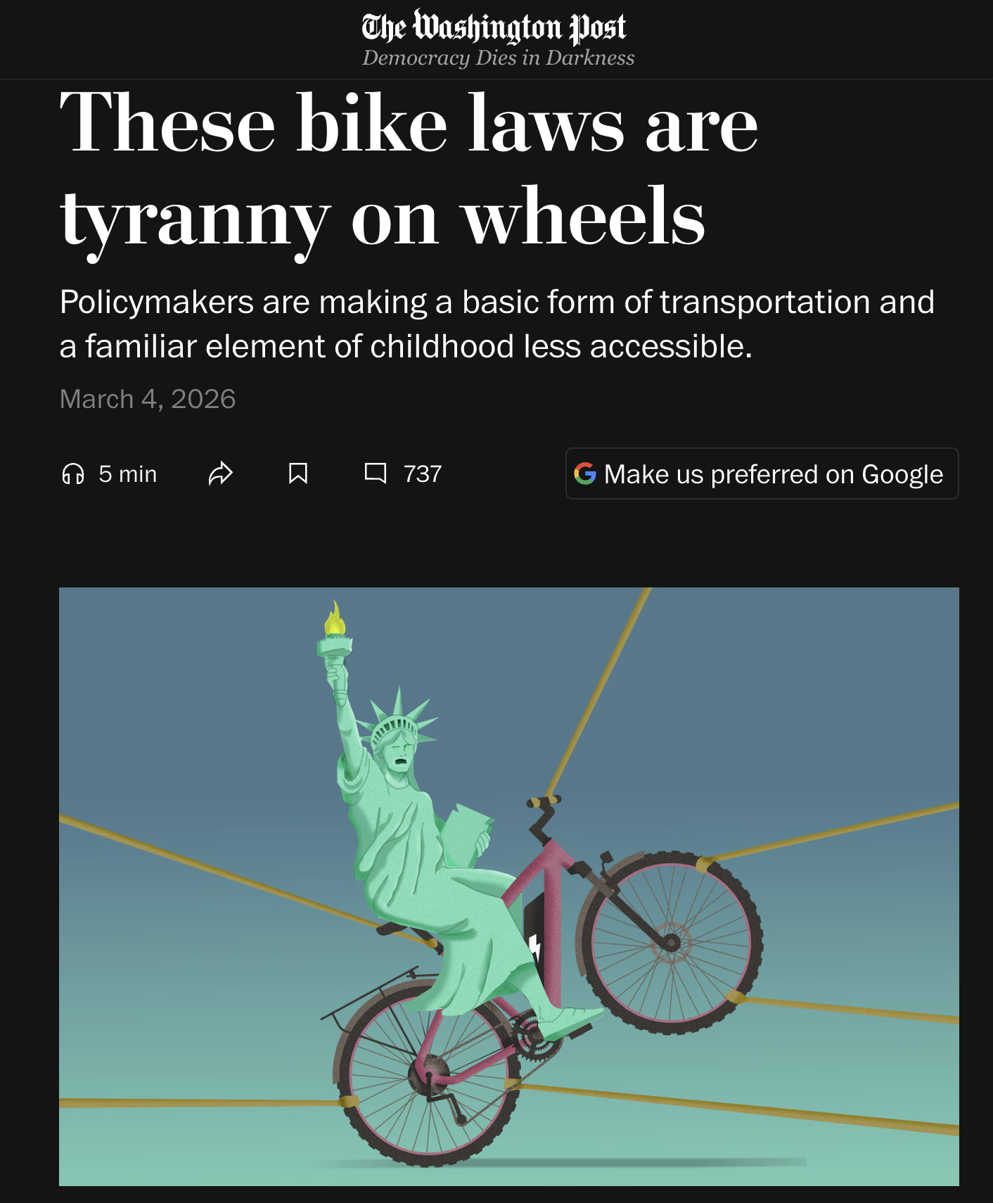 Op-ed in this week's Washington Post