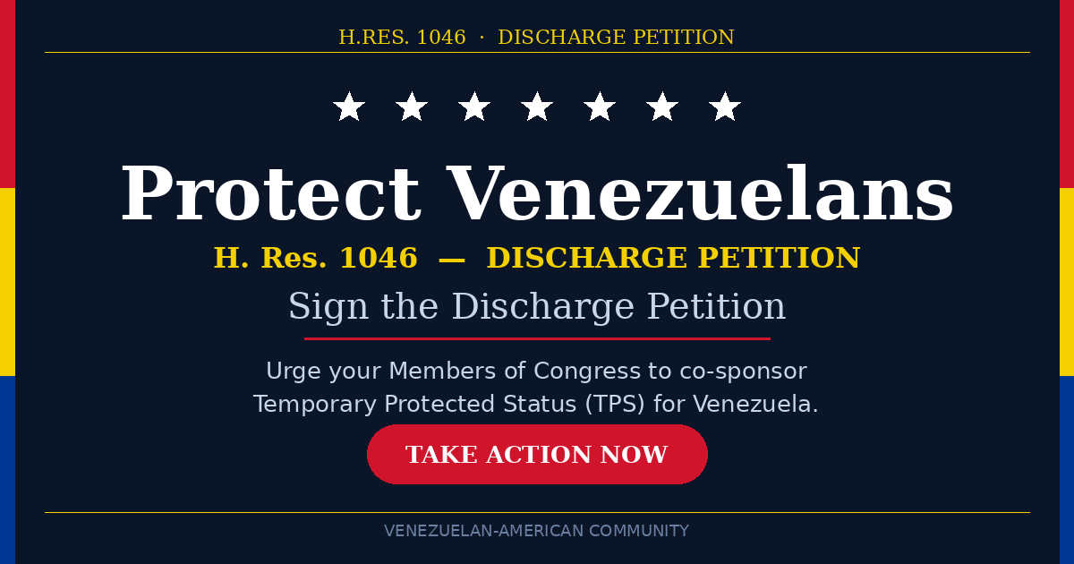 A Vote of Conscience: Stand With Venezuelan Families