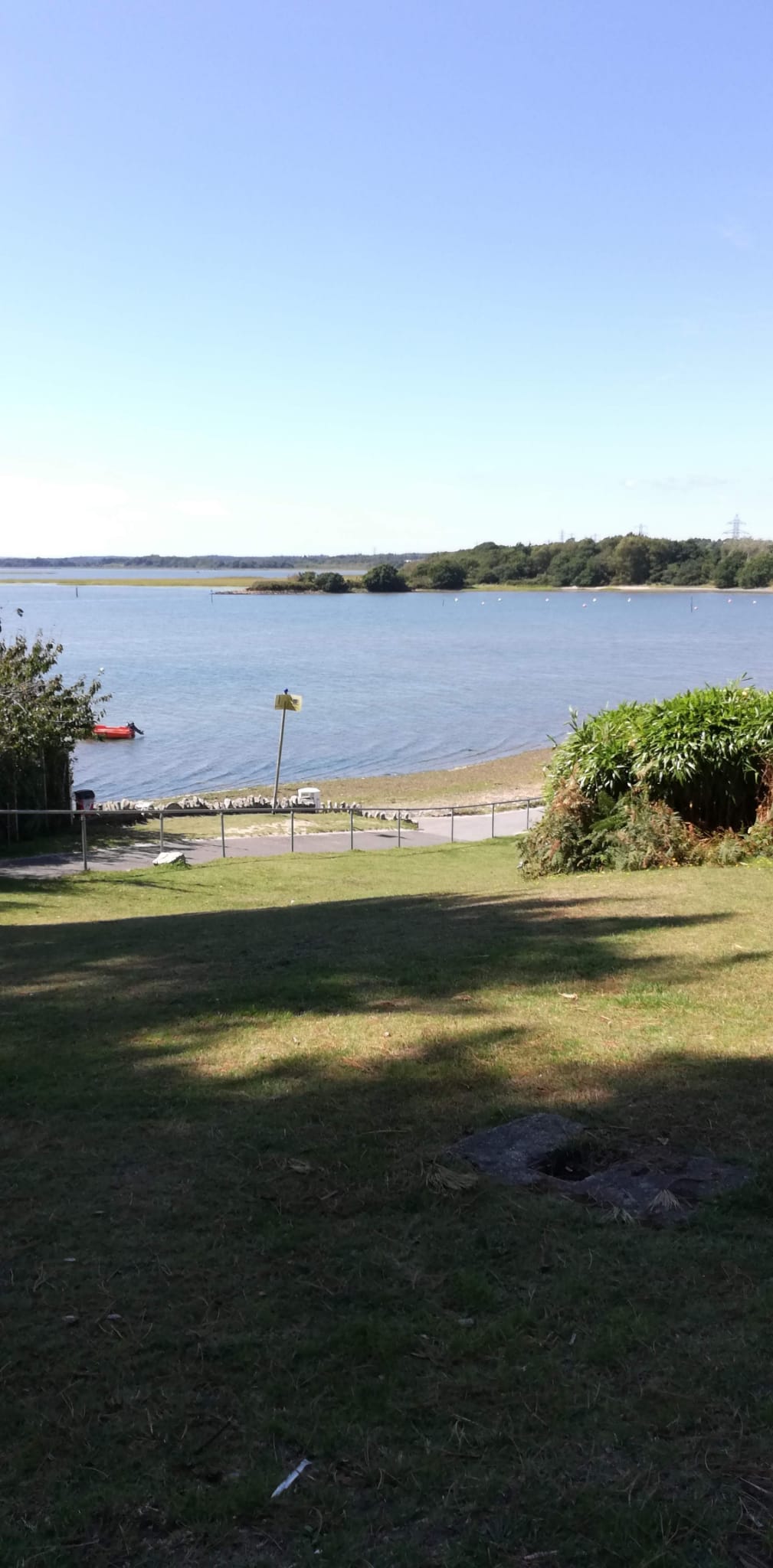 An image of the view looking down at Rockley Point beach