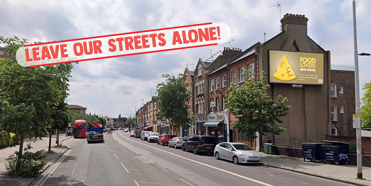 Say no to a large digital billboard on Wandsworth Road! Action Network