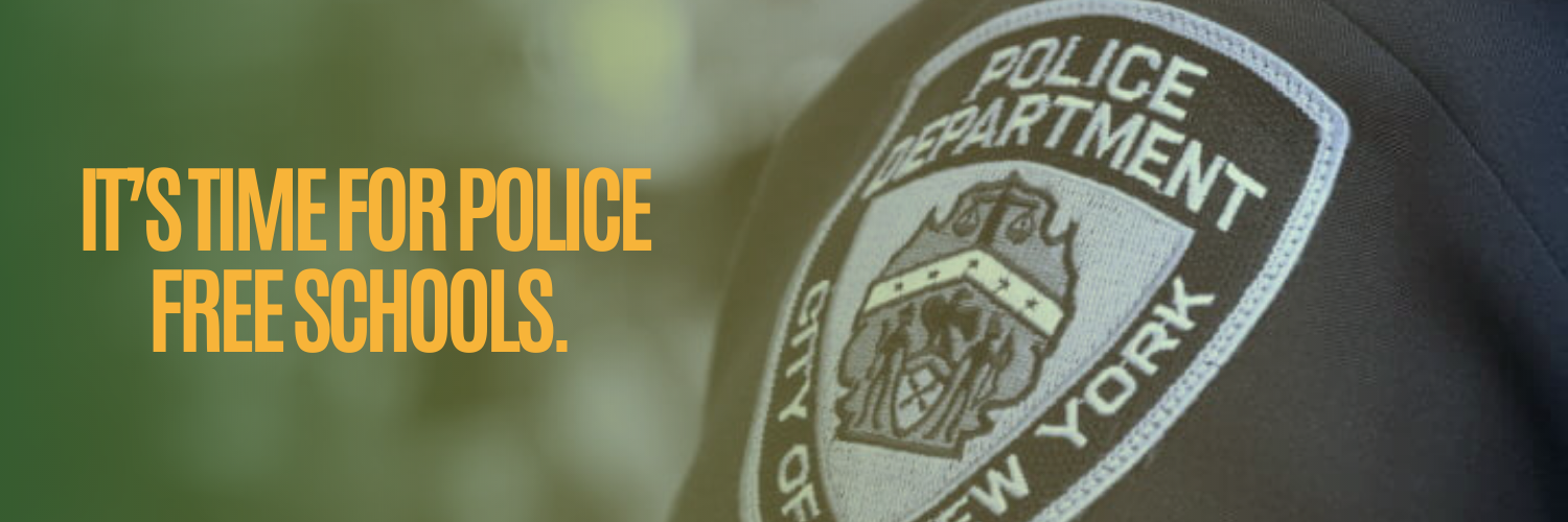 Image: “It’s time for police free schools”