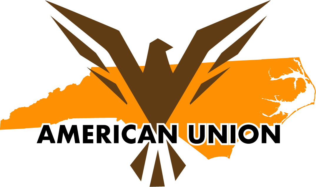 The American Union logo rises above North Carolina