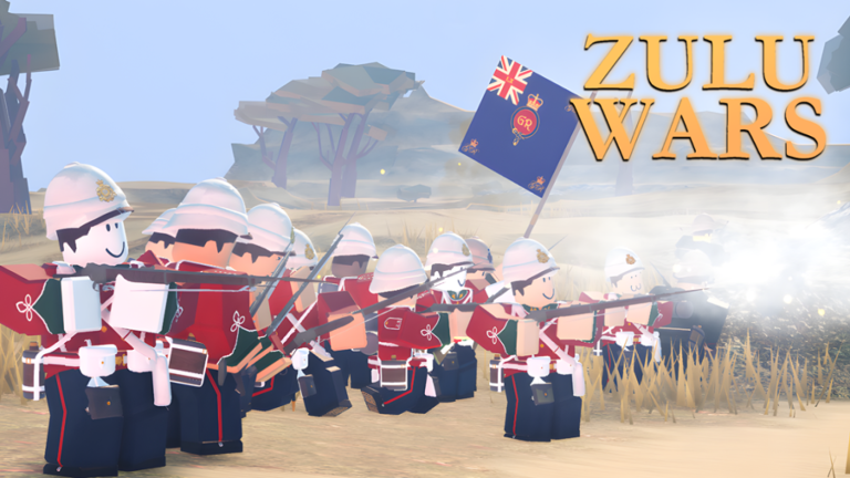 A screenshot of the title screen of Zulu Wars.