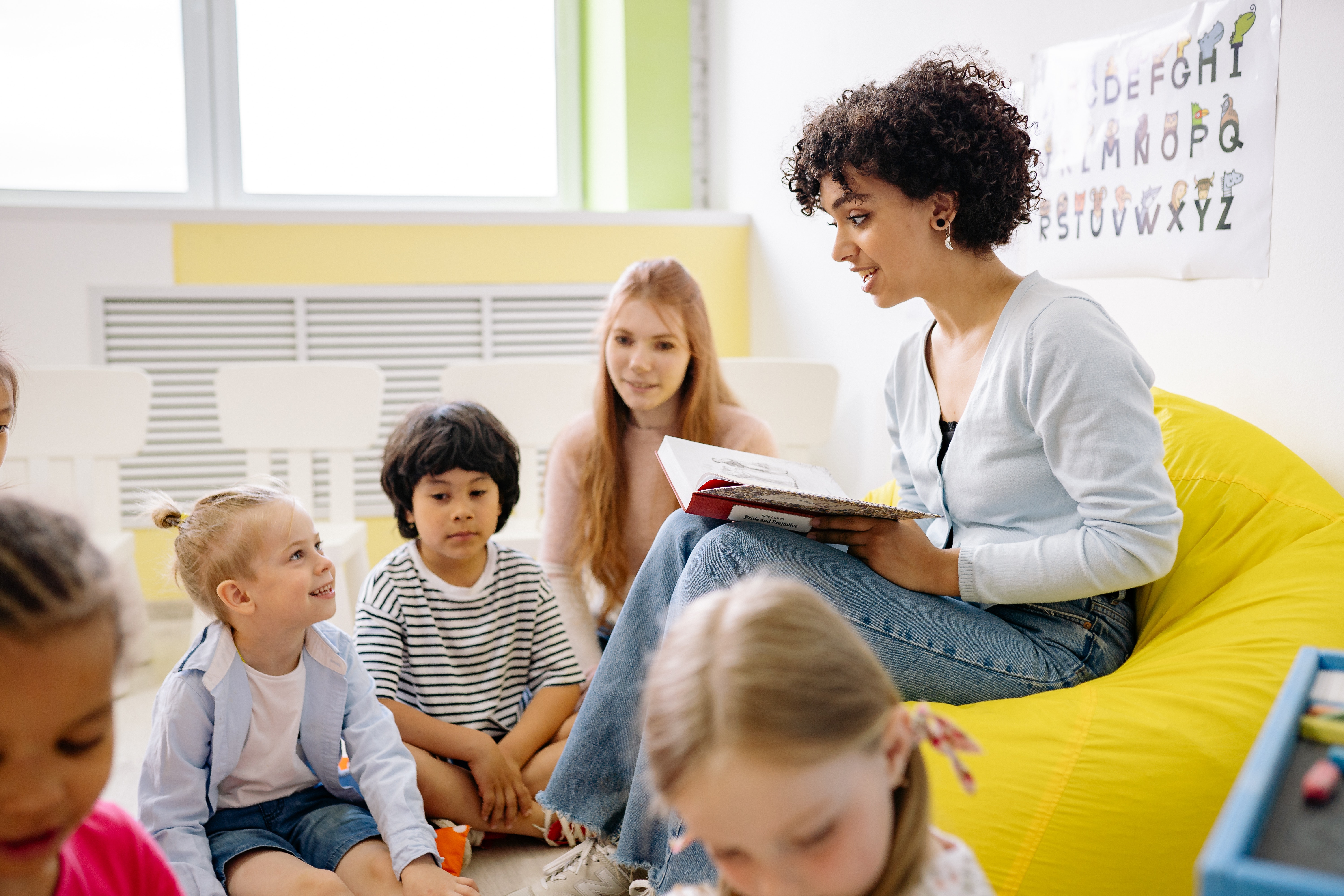 Kids in a classroom