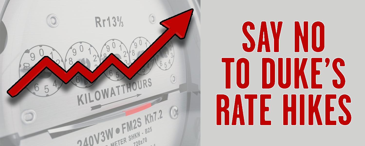 Say no to Duke's rate hikes