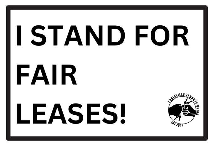 I stand for fair leases