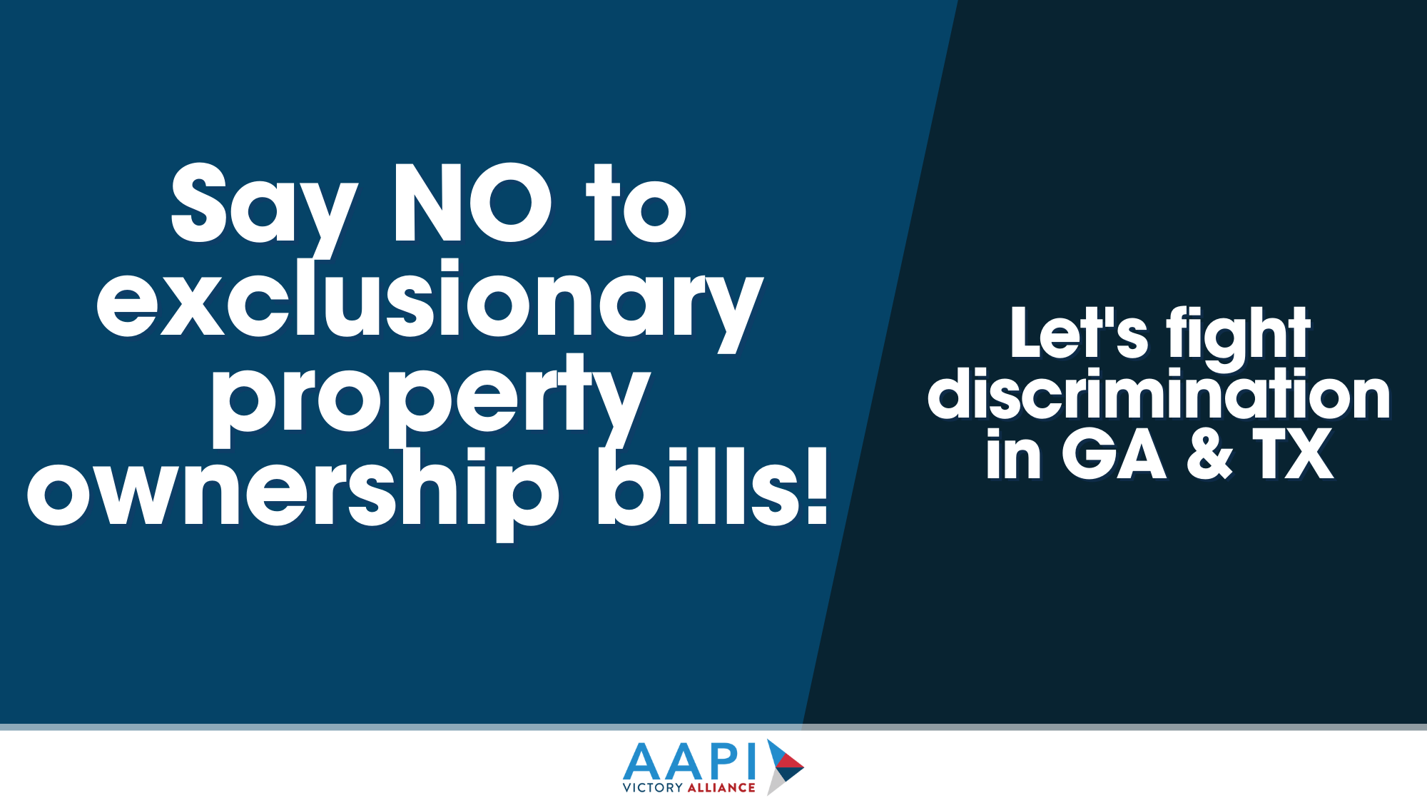 Petition graphic for Senate to block discriminatory bills.