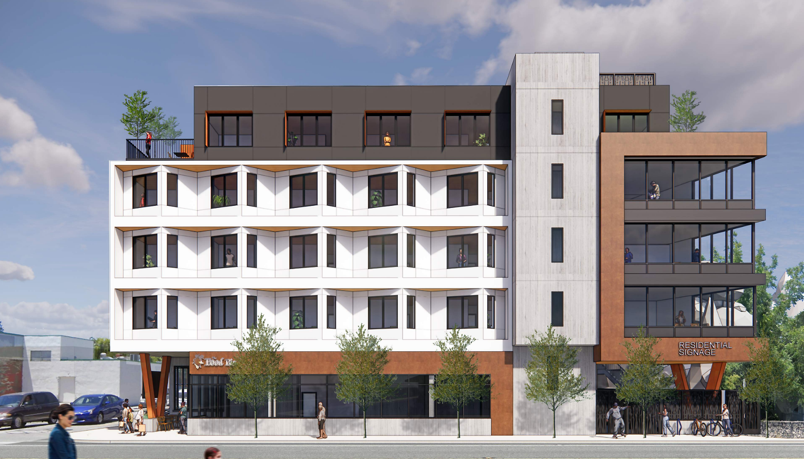 rendering of the Food Bin project