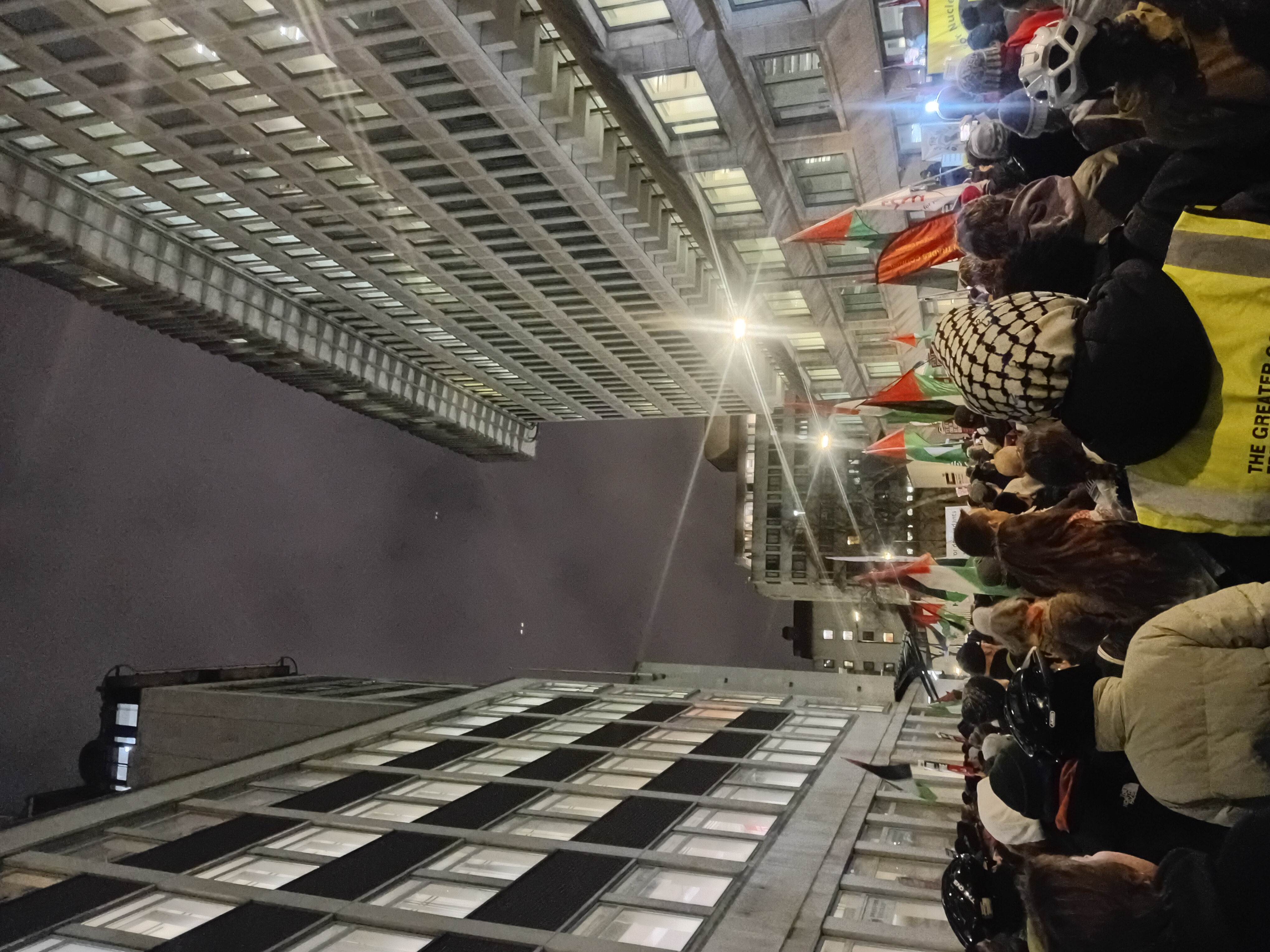 Protest for the hunger strikers, Ministry of Justice, 17 December 2025