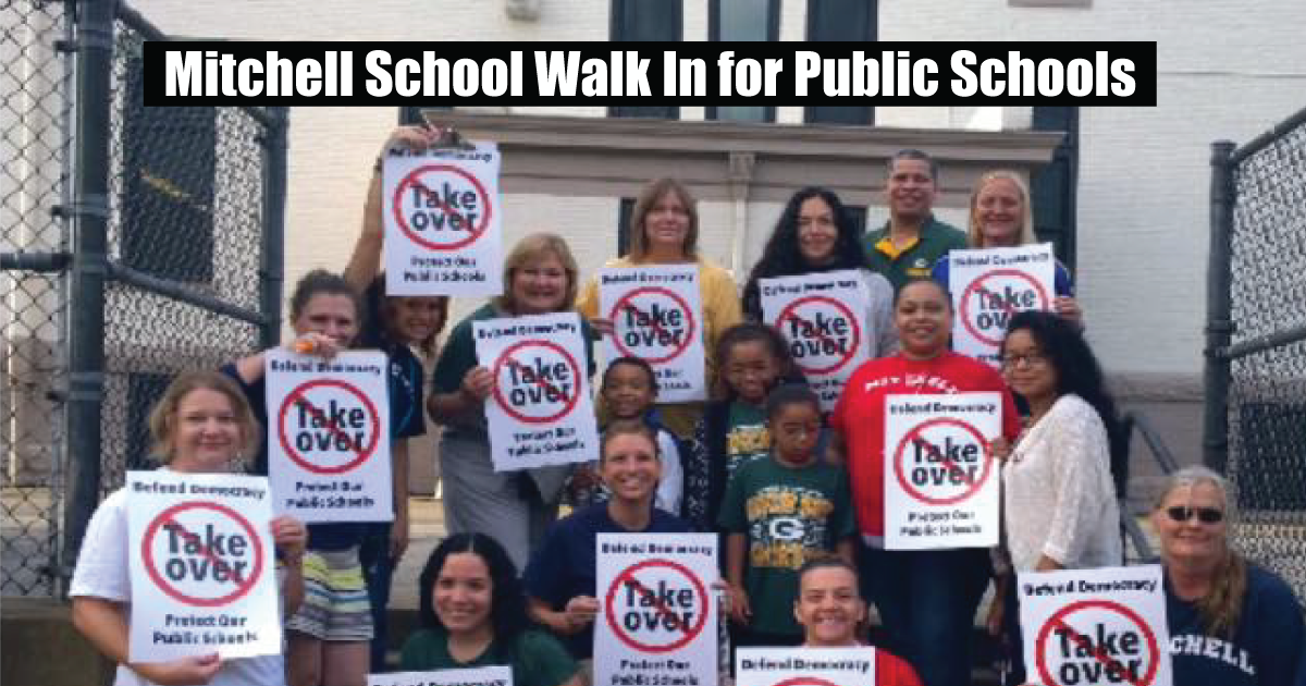 Mitchell School Walk in for Public Schools Action Network